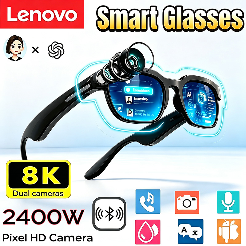 Smart Glasses Lens - 레노버 스마트 안경 2400W 카메라 AI