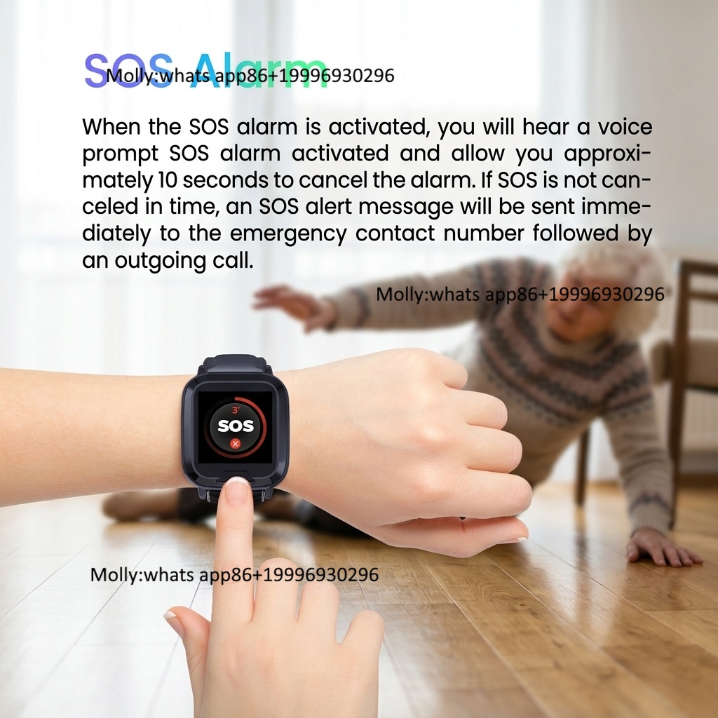 Fall Detection Watch - 4G GPS 추적 팔찌 심박수 건강