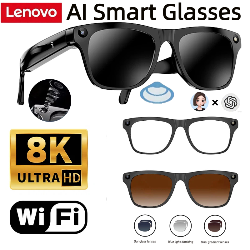 레노버 32G 메모리 800W 4K 카메라 스마트 안경 - Smart Glasses Lens 리뷰 및 가격