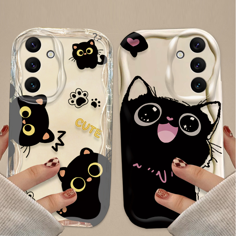 귀여운 큰 눈 검은 고양이 케이스 삼성 갤럭시 A16  - Samsung Galaxy A55 리뷰 및 가격